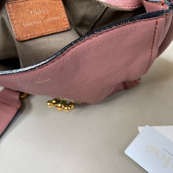 Chloe Elsie 2Way Shoulder Bag Handbag Limited Edition Gold Hardware Pink - Picture 7 of 12
